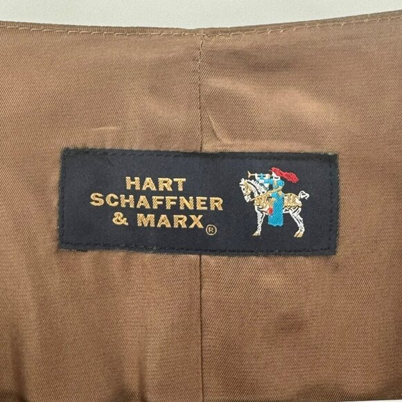 Hart Schaffner & Marx Mens Brown Formal Vest Size 44R Button-Front Design Satin - Picture 3 of 7